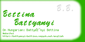 bettina battyanyi business card